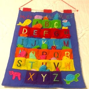 ABC Wall pocket 1st alphabet
